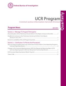 Programs Notes Program News Section 1— Message To Program Participants