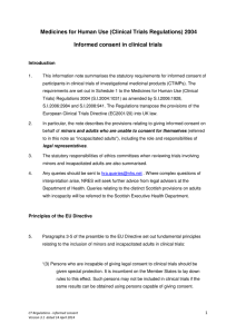 Medicines for Human Use (Clinical Trials Regulations) 2004  Introduction