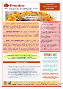 Persephone Newsletter Issue 30 March 2014