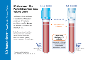 Bd Vacutainer Tube Guide Wall Chart