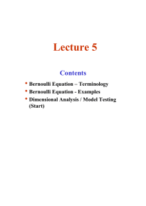 Lecture 5 • Contents