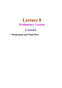 Lecture 8 • Preliminary Version Contents