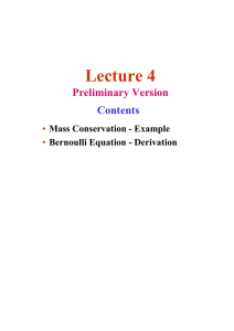 Lecture 4 Preliminary Version Contents •