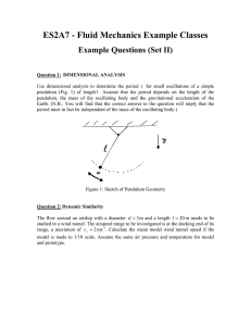 ES2A7 - Fluid Mechanics Example Classes Example Questions (Set II)