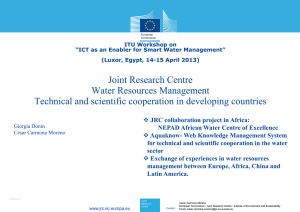 Joint Research Centre Water Resources Management