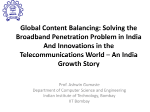 Global Content Balancing: Solving the Broadband Penetration Problem in India