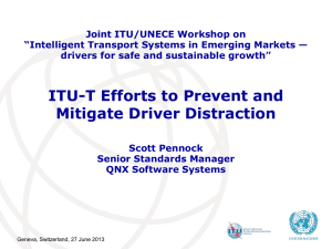 Joint ITU/UNECE Workshop on “Intelligent Transport Systems in Emerging Markets —