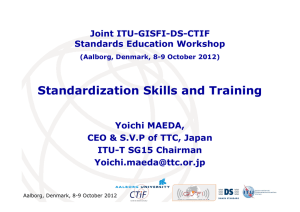 Standardization Skills and Training
