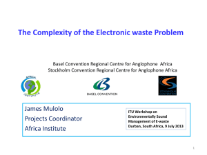 The Complexity of the Electronic waste Problem