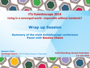 ITU Kaleidoscope 2014  Wrap up Session