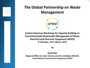 The Global Partnership on Waste Management