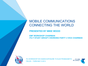 MOBILE COMMUNICATIONS CONNECTING THE WORLD PRESENTED BY MIKE WOOD