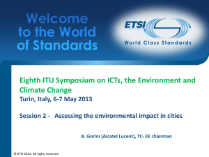 Eighth ITU Symposium on ICTs, the Environment and Climate Change