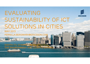 Evaluating sustainability of ICT solutions in cities