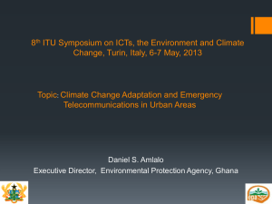 8 ITU Symposium on ICTs, the Environment and Climate  Topic
