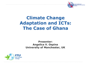Climate Change Adaptation and ICTs: The Case of Ghana