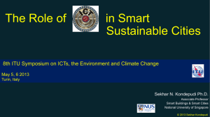 The Role of        ... Sustainable Cities  Sekhar N. Kondepudi Ph.D.