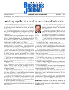 Working together is a must for mixed-use development
