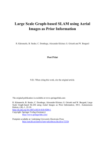 Large Scale Graph-based SLAM using Aerial Images as Prior Information Post Print