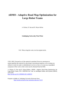 ARMO - Adaptive Road Map Optimization for Large Robot Teams