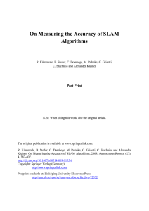 On Measuring the Accuracy of SLAM Algorithms Post Print