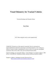 Visual Odometry for Tracked Vehicles Post Print