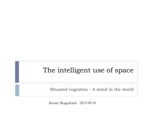 The intelligent use of space  Kenny Skagerlund - 2015-09-01