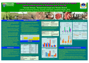 Agronomic and nutritional characteristics of a local and a hybrid