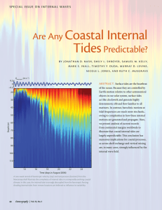 coastal internal tides are any predictable?