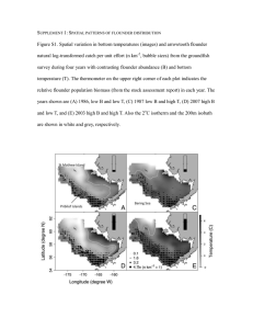 S 1:  Figure S1. Spatial variation in bottom temperatures (images) and arrowtooth...