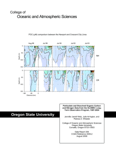 Oceanic and Atmospheric Sciences College of