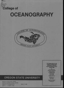 OCEANOGRAPHY of °College