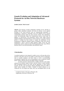 Genetic Evolution and Adaptation of Advanced Systems