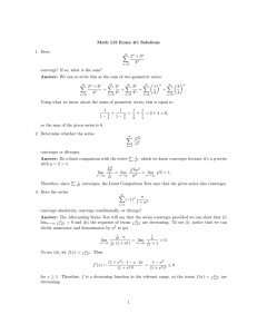 Math 115 Exam #1 Solutions 1. Does 2 + 3