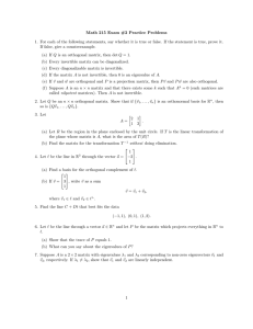 Math 215 Exam #2 Practice Problems