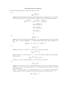 Math 2250 Exam #1 Solutions (a) √