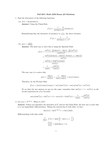 Fall 2011 Math 2250 Exam #2 Solutions