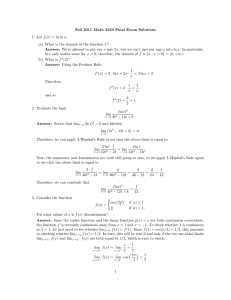 Fall 2011 Math 2250 Final Exam Solutions