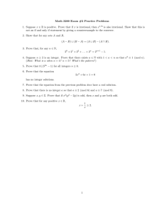 Math 3200 Exam #2 Practice Problems
