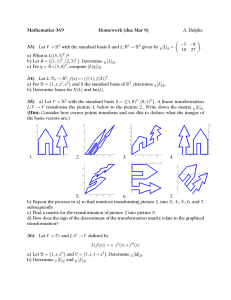 Mathematics 369 Homework (due Mar 8) 33) 34)