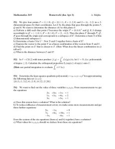Mathematics 369 Homework (due Apr 3) 51) A. Hulpke