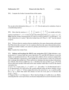 Mathematics 369 Homework (due May 8) 74 )