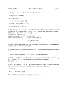 Mathematics 667 Homework (due Feb. 12) 4) A. Hulpke