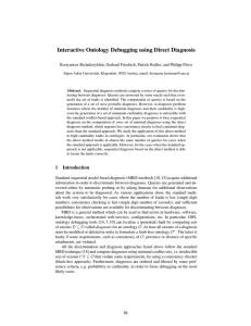 Interactive Ontology Debugging using Direct Diagnosis