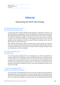 Editorial Reassessing the OECD Jobs Strategy