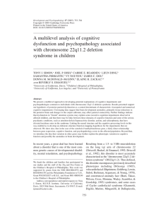 A multilevel analysis of cognitive dysfunction and psychopathology associated