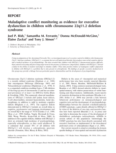 REPORT Maladaptive conflict monitoring as evidence for executive