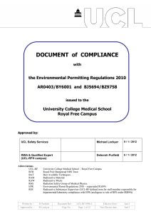 DOCUMENT  of  COMPLIANCE