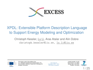 XPDL: Extensible Platform Description Language to Support Energy Modeling and Optimization