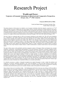 Research Project Wealth and Power: , Europe-Asia, 17